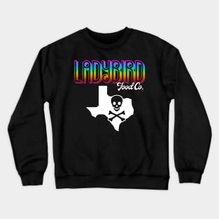 Rainbow Friendly Skull Ladybird Food Co. Crewneck Sweatshirt